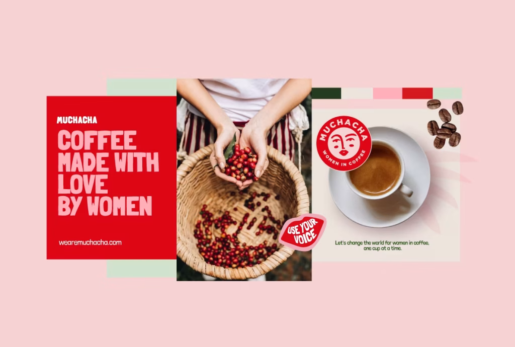 Banner café hecho con amor por mujeres